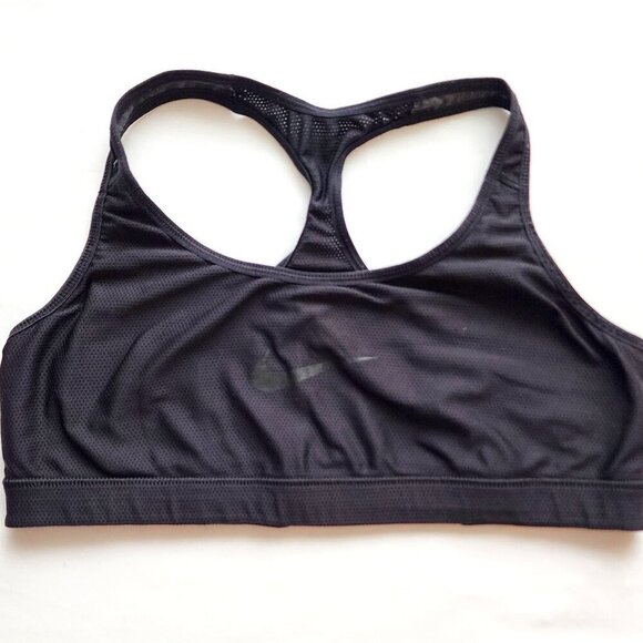 Nike Other - Nike Women's Reversible Sports Bra SZ L Low Impact Gray Black 548541-032 Dri-Fit